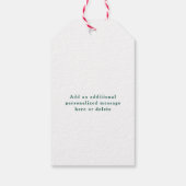 Helder Modern Script Vrolijk Kerstmis Eenvoudige F Cadeaulabel (Achterkant)