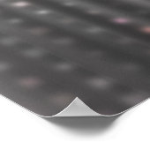 Helder Mozaïek: Glanzend Grijs Abstract. Poster (Hoek)