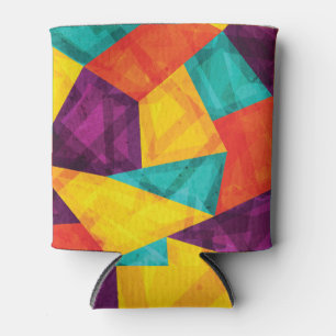 Helder Mozaïek Grunge Naadloos Patroon Blikjeskoeler