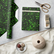 Helder Neon Groen Elektrisch Zwart Glitter Patroon