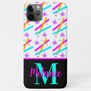Helder Neon Laser Actie Fluorescerend Confetti iPhone 11 Pro Max Hoesje