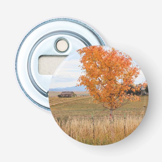 Helder oktober  button flesopener (Voorkant)