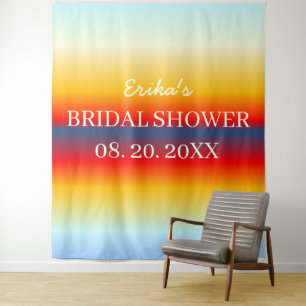 Helder Ombre Bruidsfeest Achtergrond Wandkleed