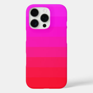 Helder Ombre Neon Roze Rood Ontwerp iPhone 16 Pro Hoesje