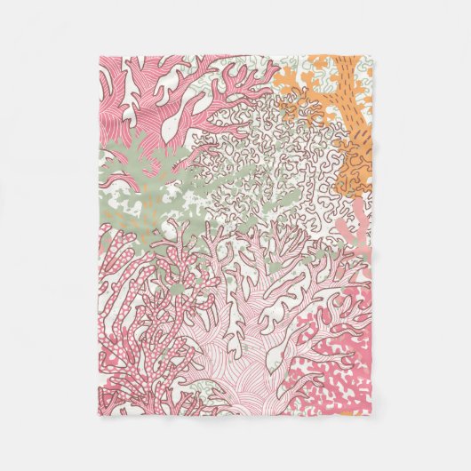 Helder onderwater naadloos patroon met mooi  fleece deken (Voorkant)