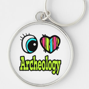 Helder Oog Hart Ik Hou Van Archeologie Sleutelhanger
