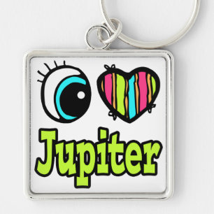 Helder Oog Hart Ik Hou Van Jupiter Sleutelhanger
