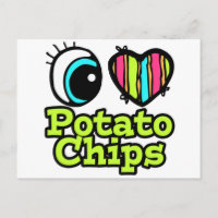 Helder ooghart I hou van aardappelchips