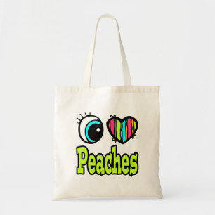 Helder ooghart I hou van perziken Tote Bag