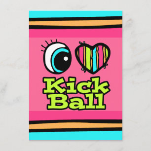 Helder ooghart Ik hou van blokbal Kaart