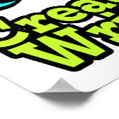 Helder ooghart Ik hou van creatief schrijven Poster (Hoek)