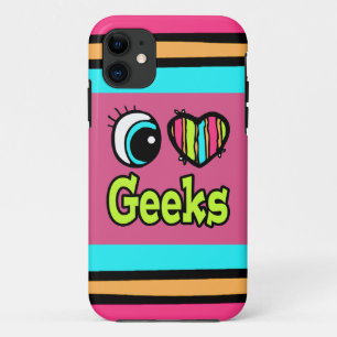 Helder ooghart Ik hou van geeks iPhone 11 Hoesje