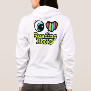 Helder ooghart Ik hou van leesboeken Hoodie