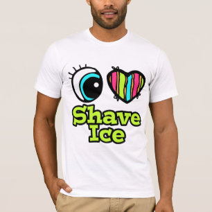 Helder ooghart Ik hou van snaarijs T-shirt