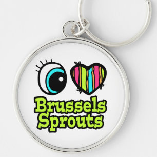 Helder ooghart Ik hou van sporten in Brussel Sleutelhanger