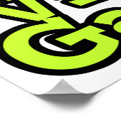 Helder ooghart Ik hou van videogames Poster (Hoek)