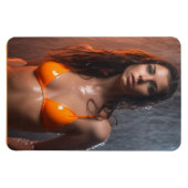 Helder Oranje Bikini model Magneet (Horizontaal)