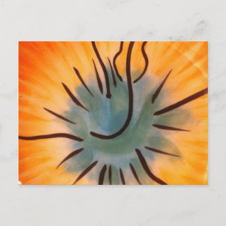 Helder Oranje hedendaags uniek patrooncadeau Briefkaart