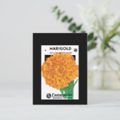 Helder Oranje Marigold Briefkaart (Staand voorkant)