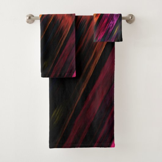 Helder overeenkomend abstract bad handdoek (Insitu)