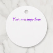 Helder paars diamantpatroon bedankjes labels (Achterkant)