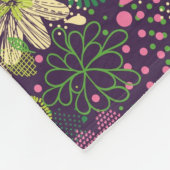 Helder patroon fleece deken (Hoek)