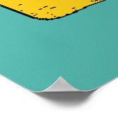 Helder poster in de stijl van pop kunst met afbeel (Hoek)