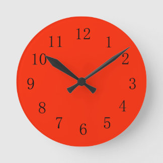 Helder rode keuken wandklok ronde klok