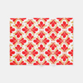 Helder rode naadloze ventilator fleece deken (Voorkant (Horizontaal))