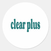 helder ronde sticker (Voorkant)