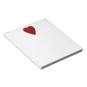Helder rood Afbeelding. Notitieblok (Schuin)