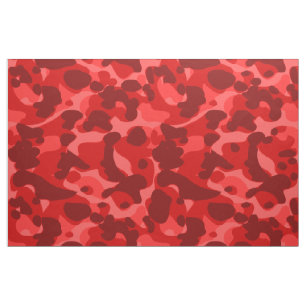 Helder rood Camouflage Patroonkoel Stijlvol Stof
