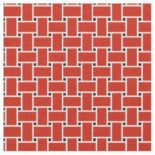 Helder rood geweven mand patroon ontwerp stof