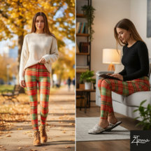Helder rood-groene kersttartaanruit
