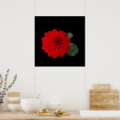 helder rood poster (Keuken)