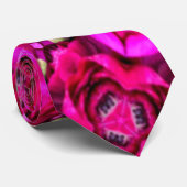 Helder rood roodpatroon stropdas (Opgerold)