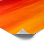 Helder rood zonsonderstel poster (Hoek)