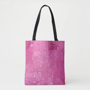 Helder Roze Abstract Mozaïek Gloss Draagtas
