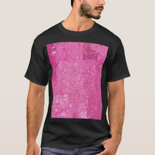 Helder Roze Abstract Mozaïek Gloss T-shirt