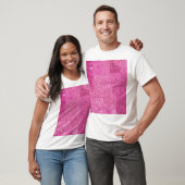 Helder Roze Abstract Mozaïek Gloss T-shirt (Unisex)
