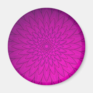 Helder Roze Bloem Magneet