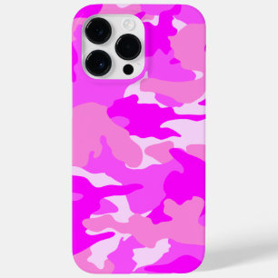 Helder, roze Camouflage patroon duurzaam Case-Mate iPhone 14 Pro Max Hoesje