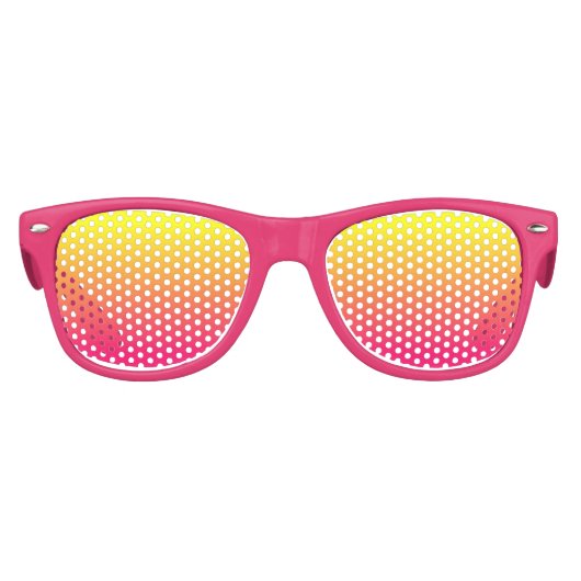 Helder roze en geel Ombre Kinder Zonnebril (Voorkant)
