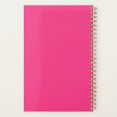Helder Roze en Sinaasappel Monogram 2025 Planner (Achterkant)