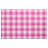 Helder roze en wit geruit karostof stof (Yard (91,4 cm))
