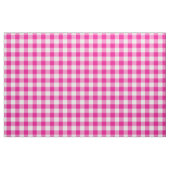 Helder roze en wit geruit karostof stof (Fat Quarter)