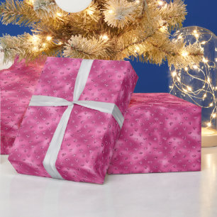 Helder Roze Glam Glitterende Diamanten Cadeaupapier