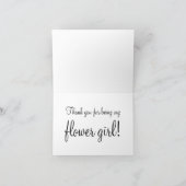 Helder roze glitter hart dank u bedankkaart (Binnen)