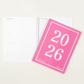 Helder Roze Groot Jaar Groot Planner (Display)