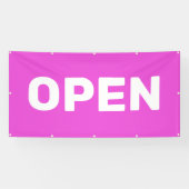 Helder Roze OPEN Banner (Horizontaal)